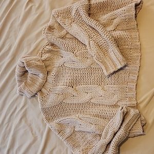 NWOT Chunky knit crop sweater